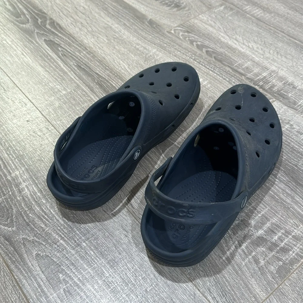 Crocs Navy Blue Men's 11- Classic Clog Slide with Sport Mode‎